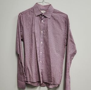 Men's Classic Red and Blue Button Down Shirt